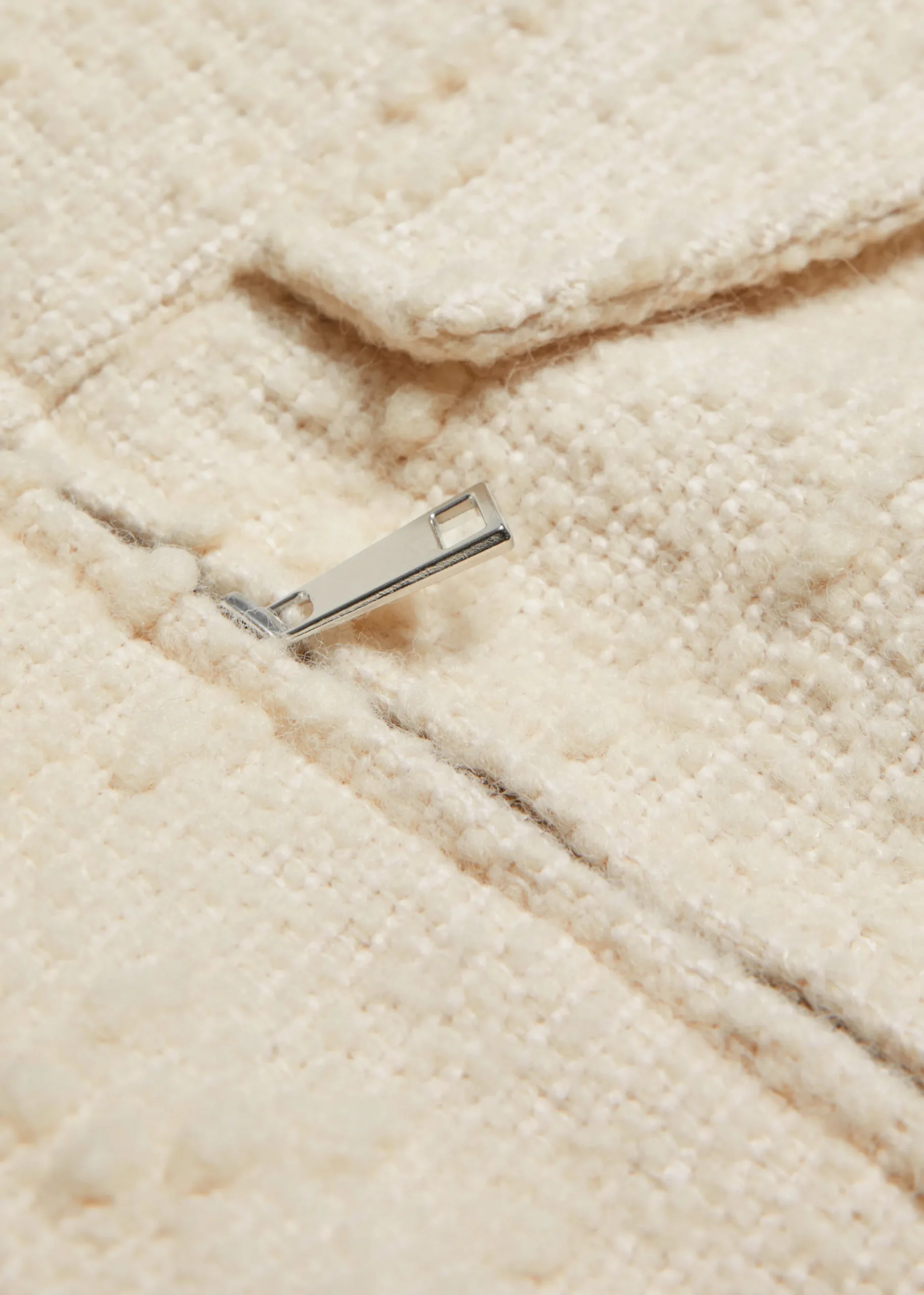Oversized-Jacke mit Reißverschluss