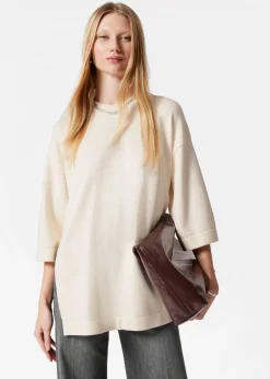 Oversized-T-Shirt aus Strick