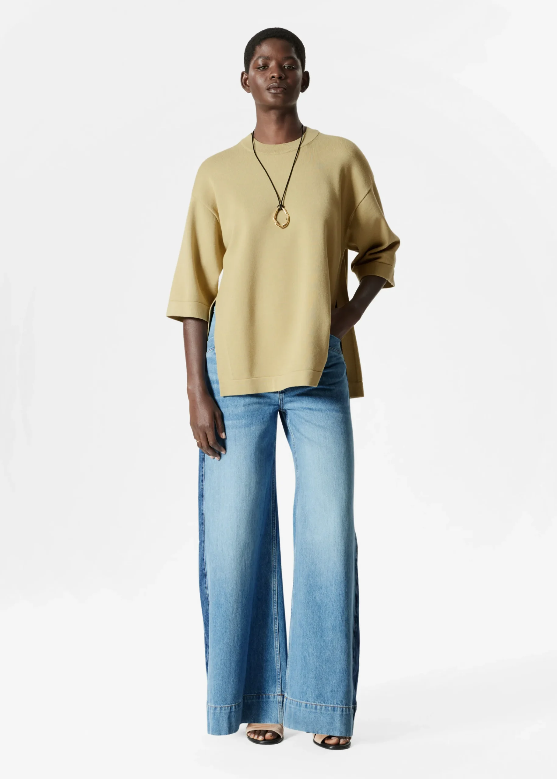 Oversized-T-Shirt aus Strick