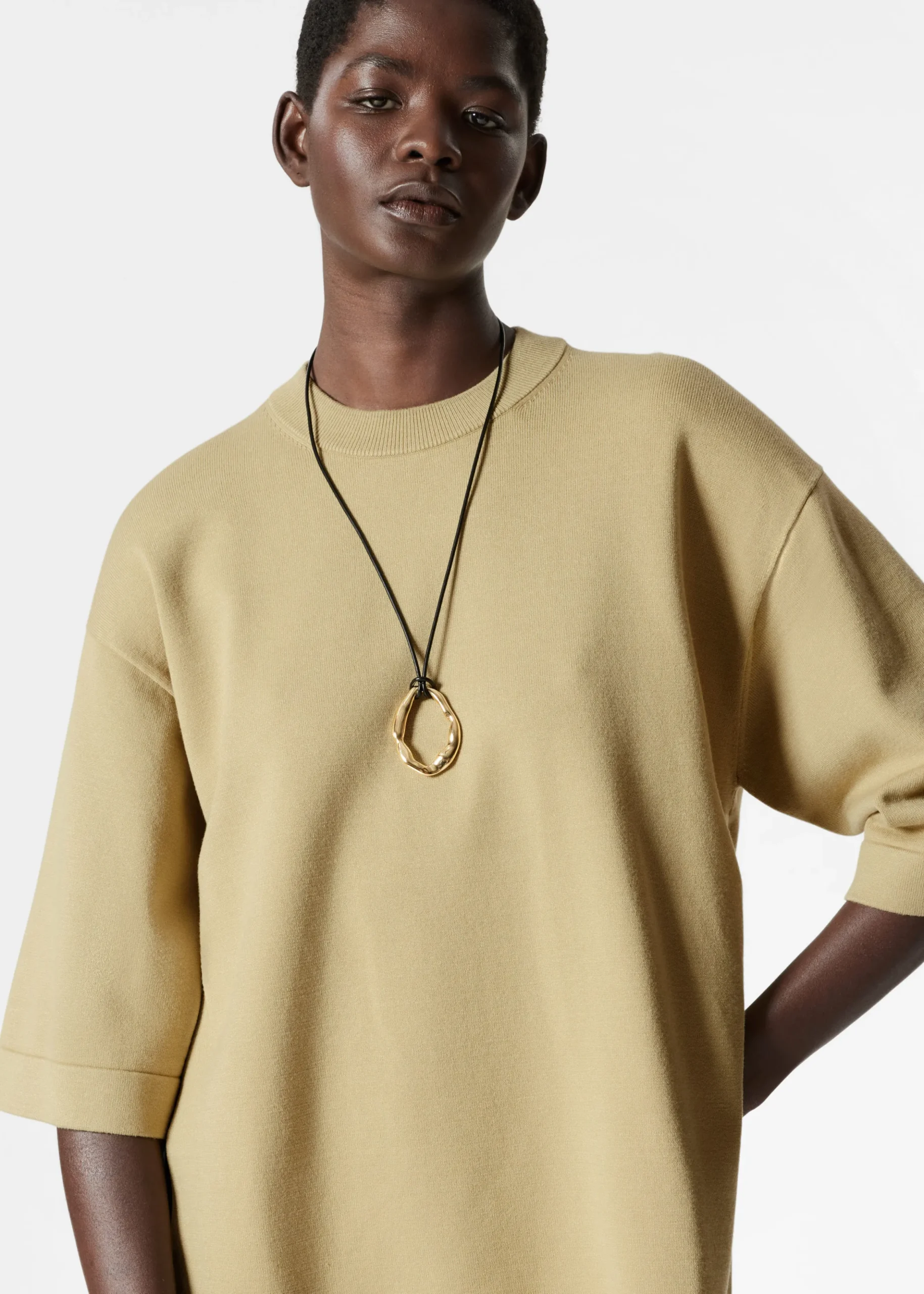 Oversized-T-Shirt aus Strick