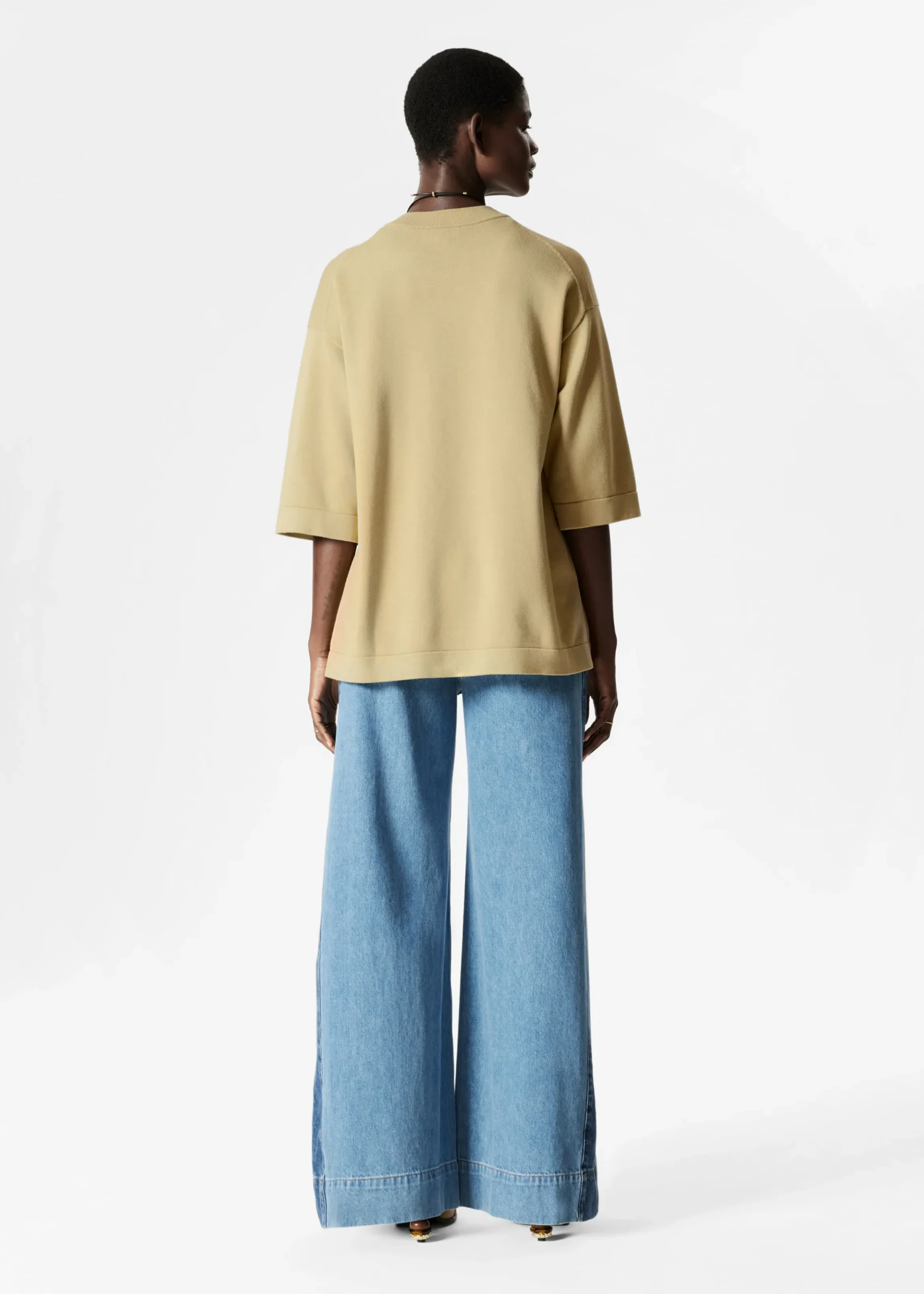 Oversized-T-Shirt aus Strick