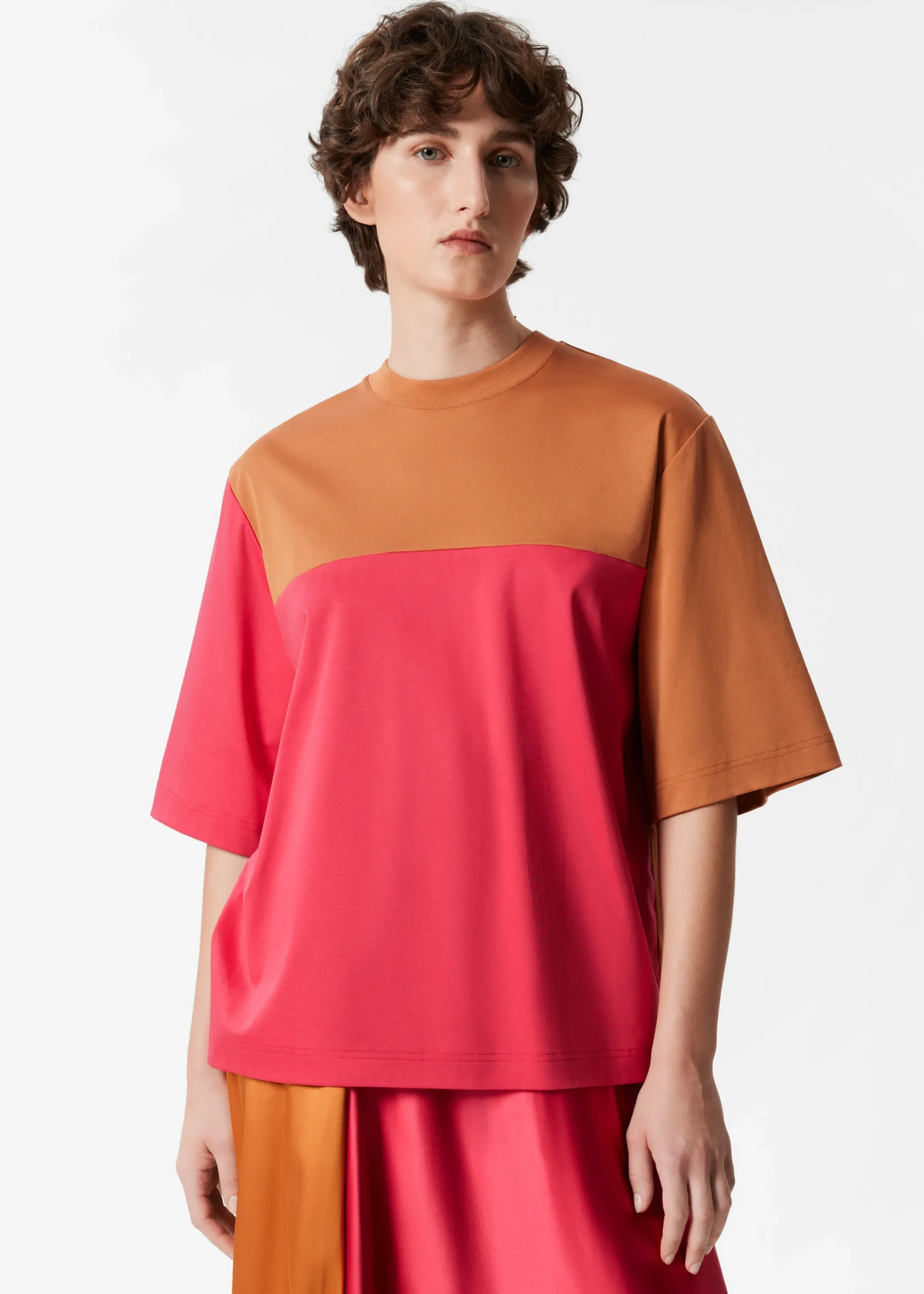 Oversized-T-Shirt im Colour-Block-Design