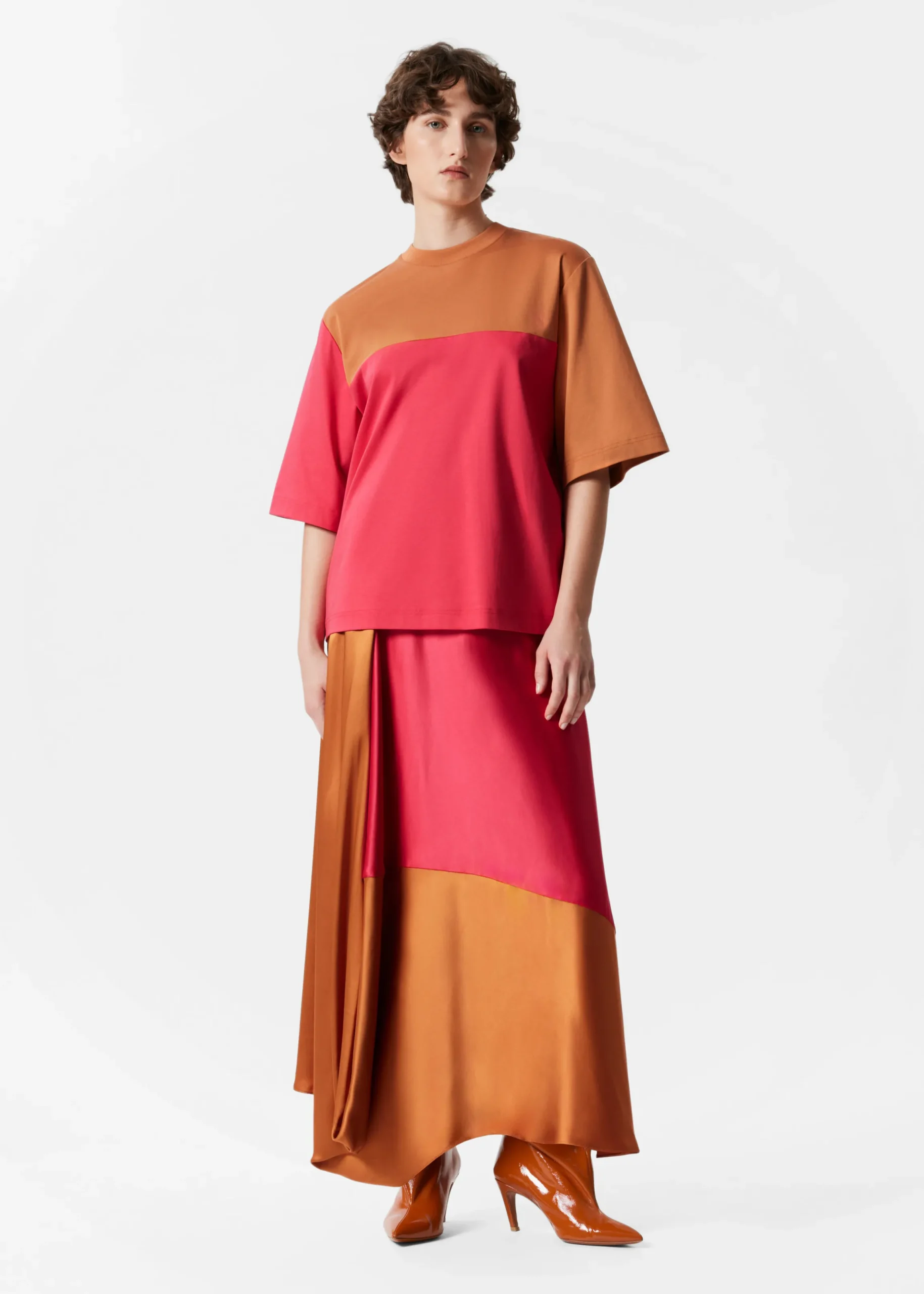 Oversized-T-Shirt im Colour-Block-Design