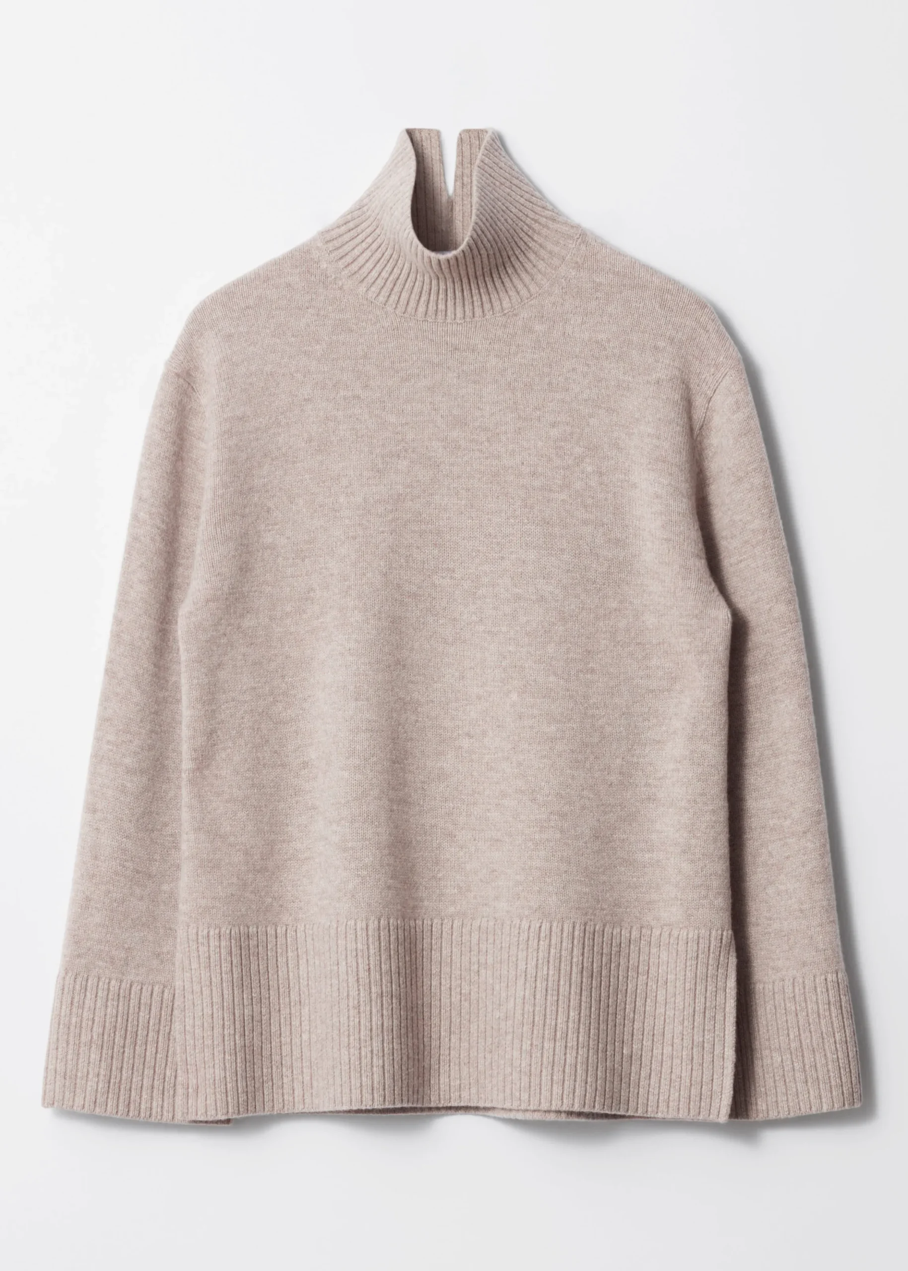 Oversized-Wollpullover mit Rollkragen