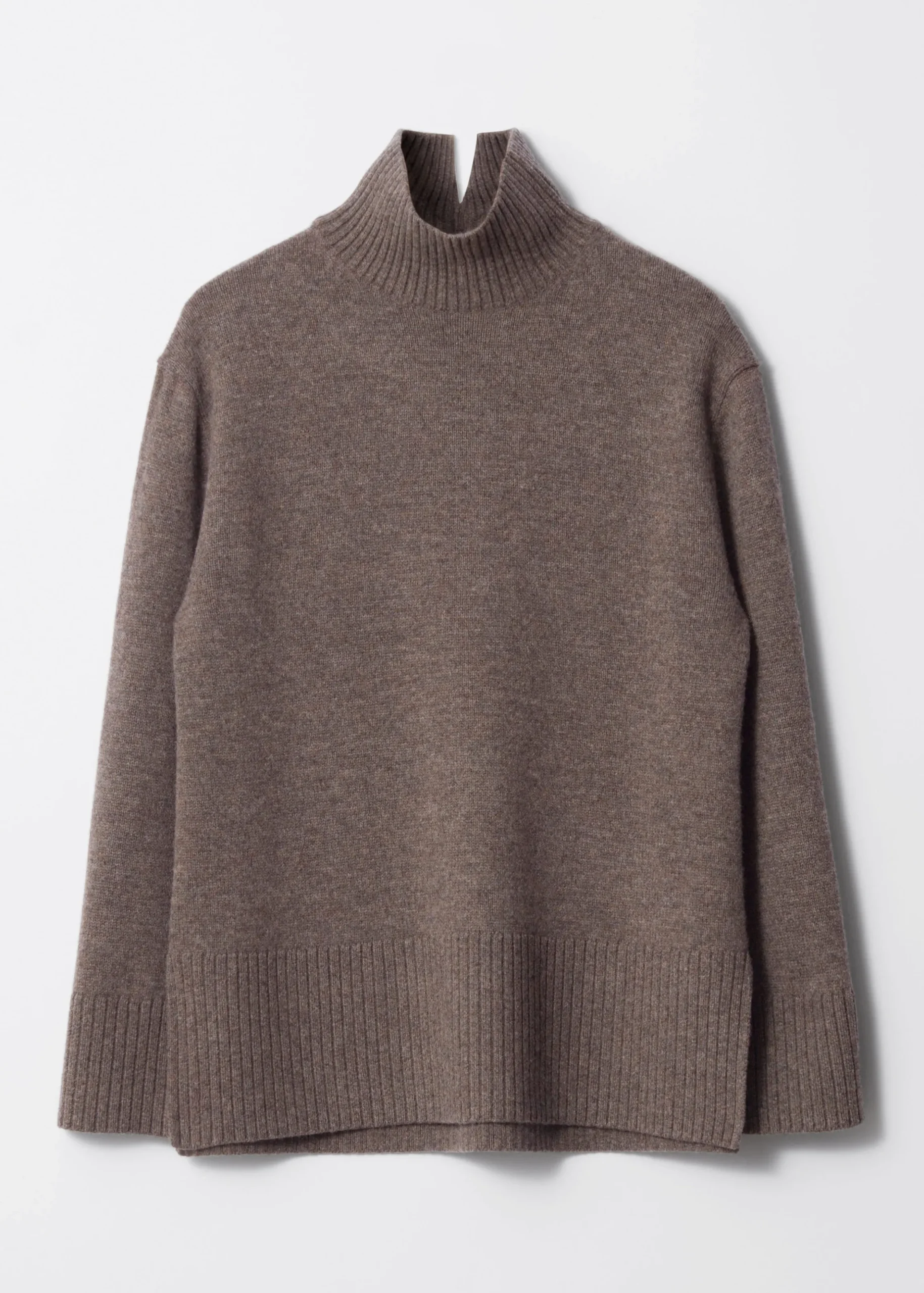 Oversized-Wollpullover mit Rollkragen