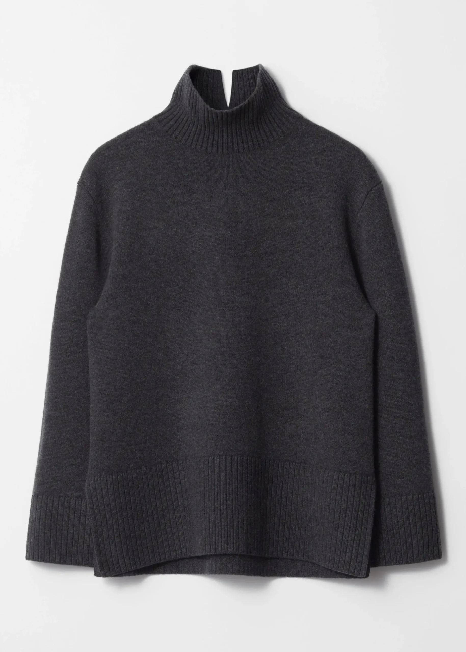 Oversized-Wollpullover mit Rollkragen