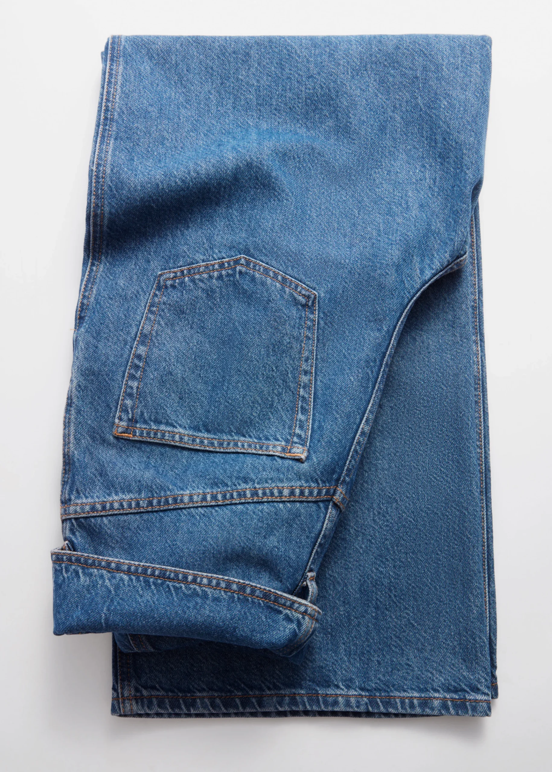 Paperbag-Jeans mit weitem Bein