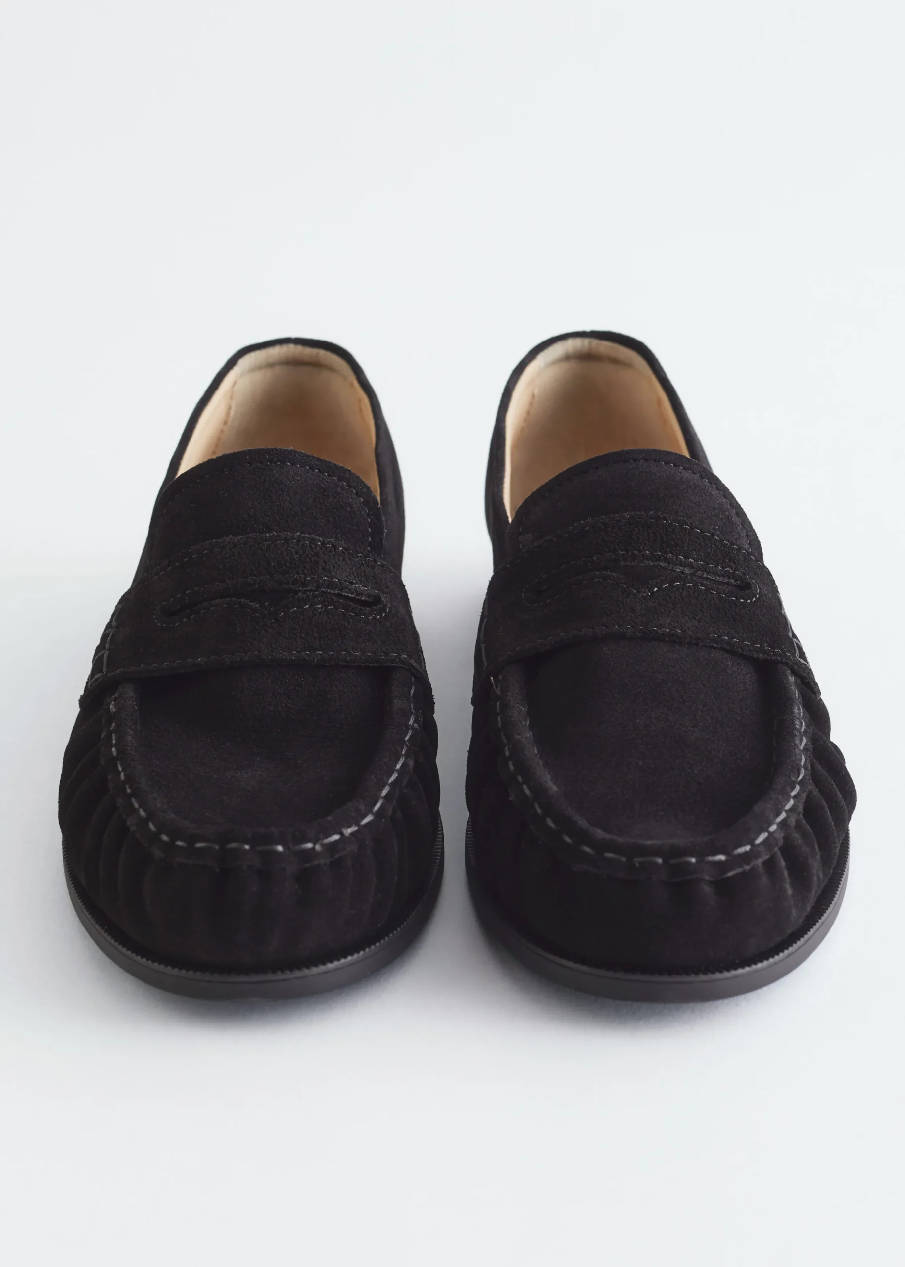Penny-Loafer aus Veloursleder