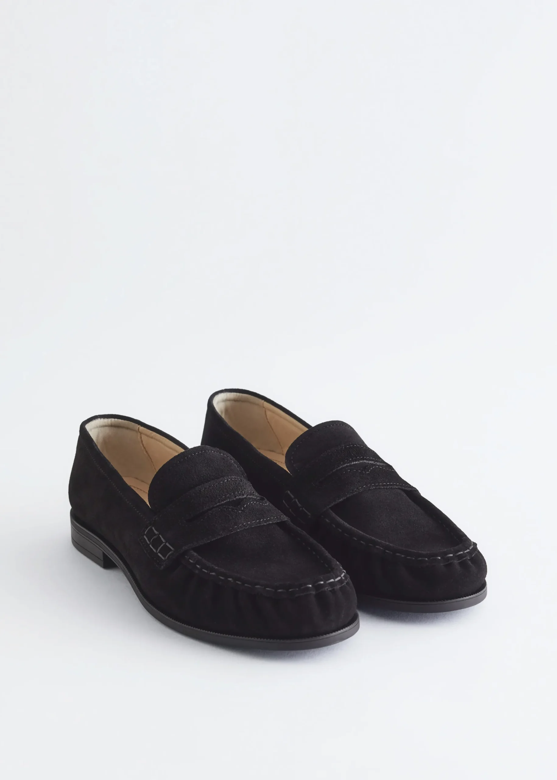 Penny-Loafer aus Veloursleder