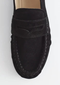 Penny-Loafer aus Veloursleder