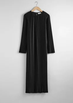 Plissiertes Midikleid