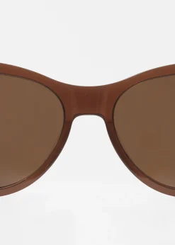 Polarisierte Cat-Eye-Sonnenbrille aus Acetat
