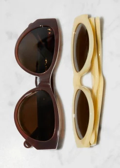 Polarisierte Cat-Eye-Sonnenbrille aus Acetat