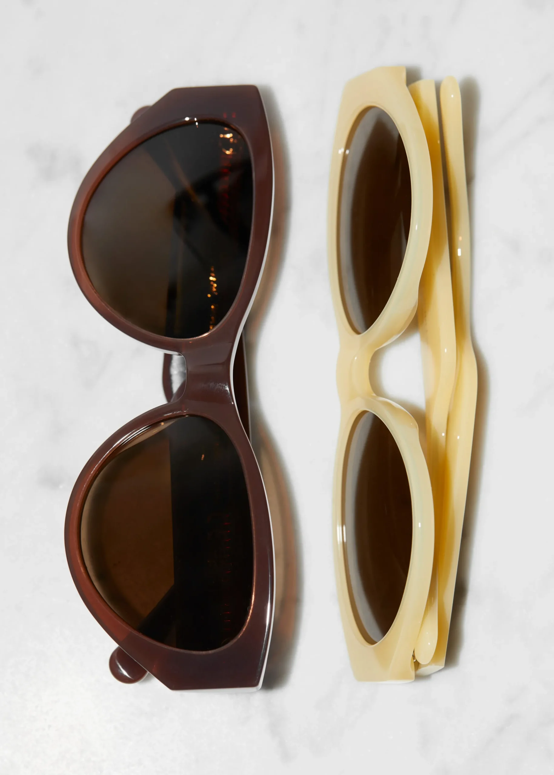 Polarisierte Cat-Eye-Sonnenbrille aus Acetat