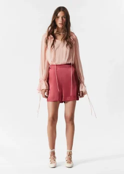 Pull-on-Shorts aus Satin