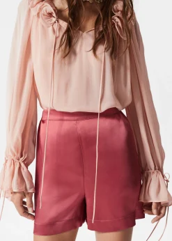 Pull-on-Shorts aus Satin