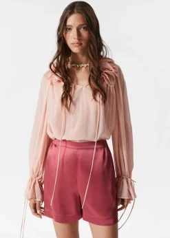 Pull-on-Shorts aus Satin