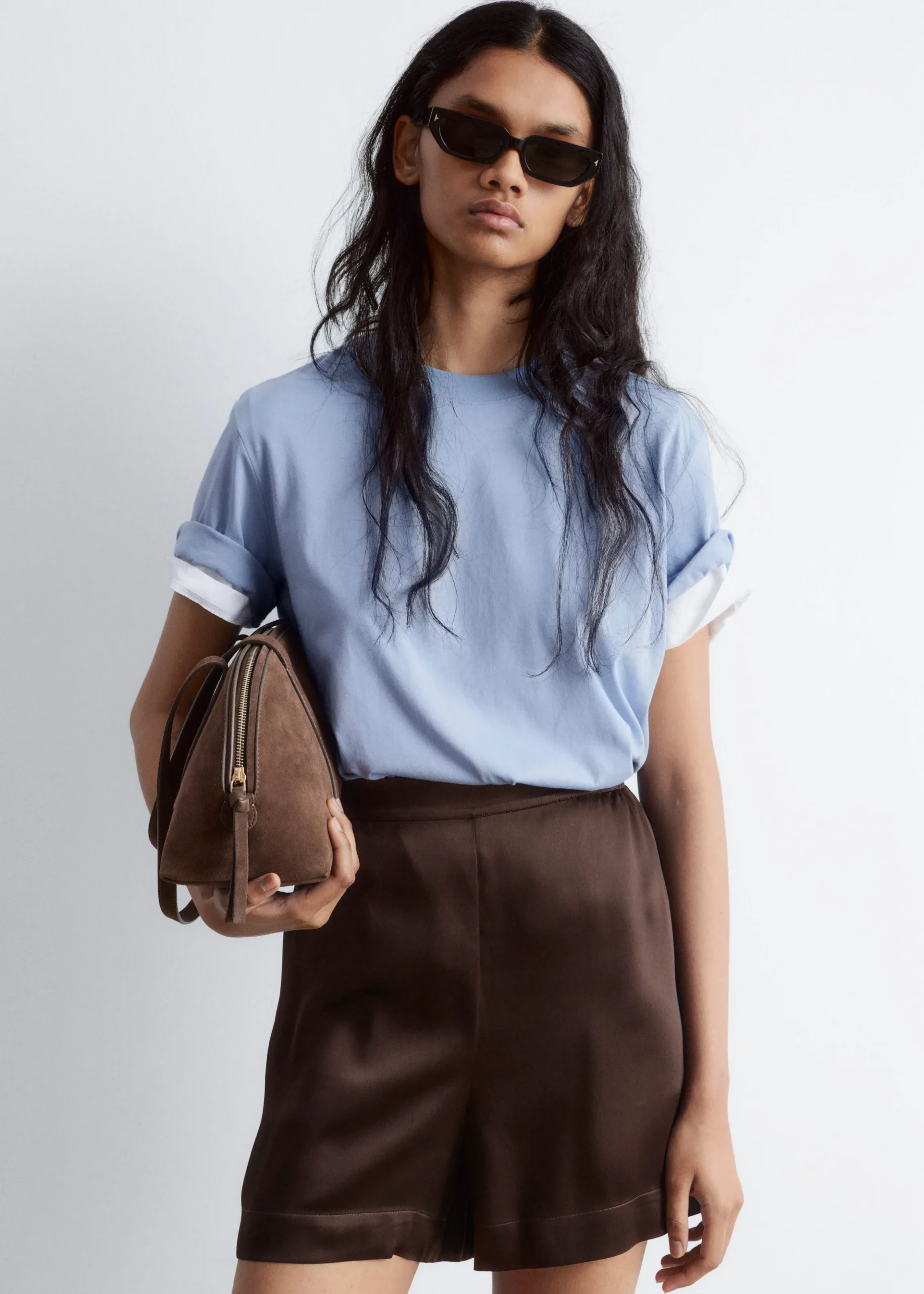 Pull-on-Shorts aus Satin