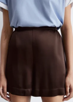 Pull-on-Shorts aus Satin