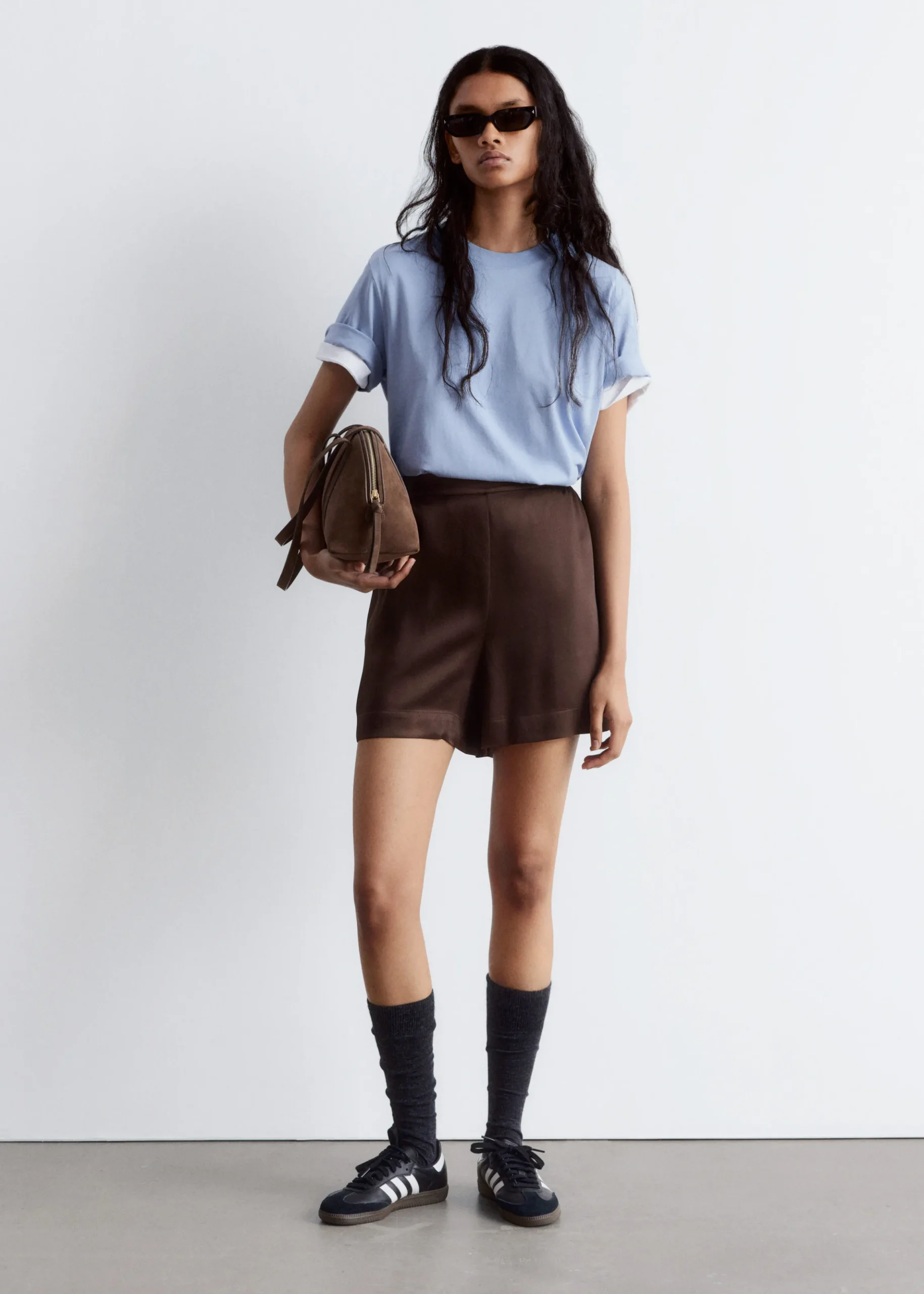 Pull-on-Shorts aus Satin
