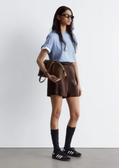 Pull-on-Shorts aus Satin