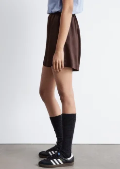 Pull-on-Shorts aus Satin