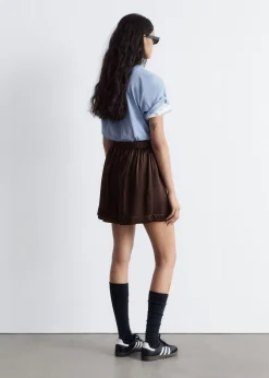 Pull-on-Shorts aus Satin