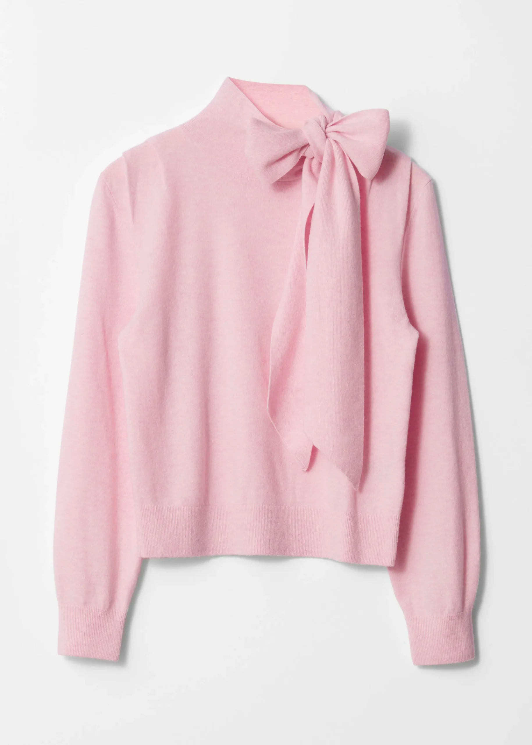Pullover aus Merinowolle mit Bindedetail