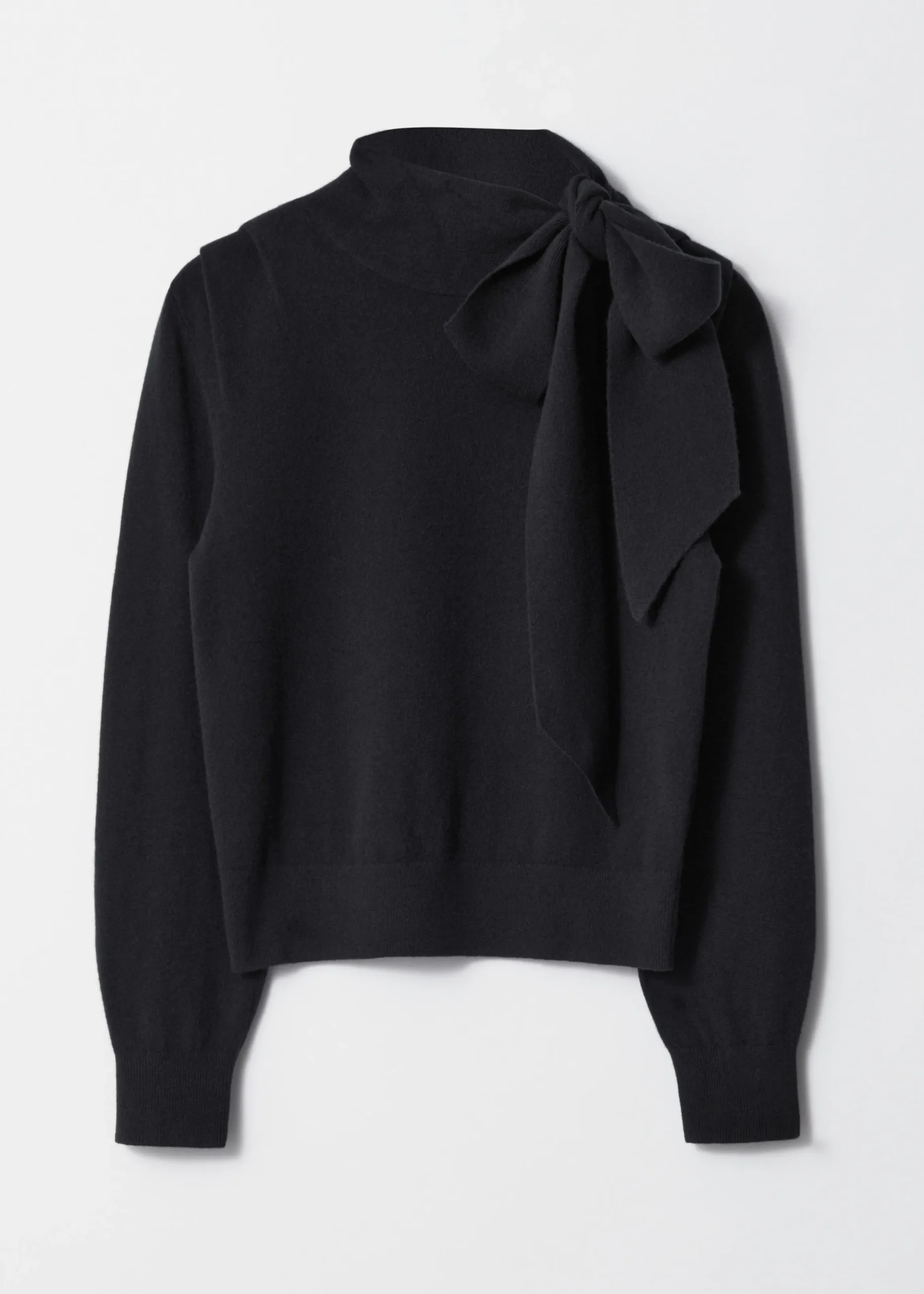 Pullover aus Merinowolle mit Bindedetail