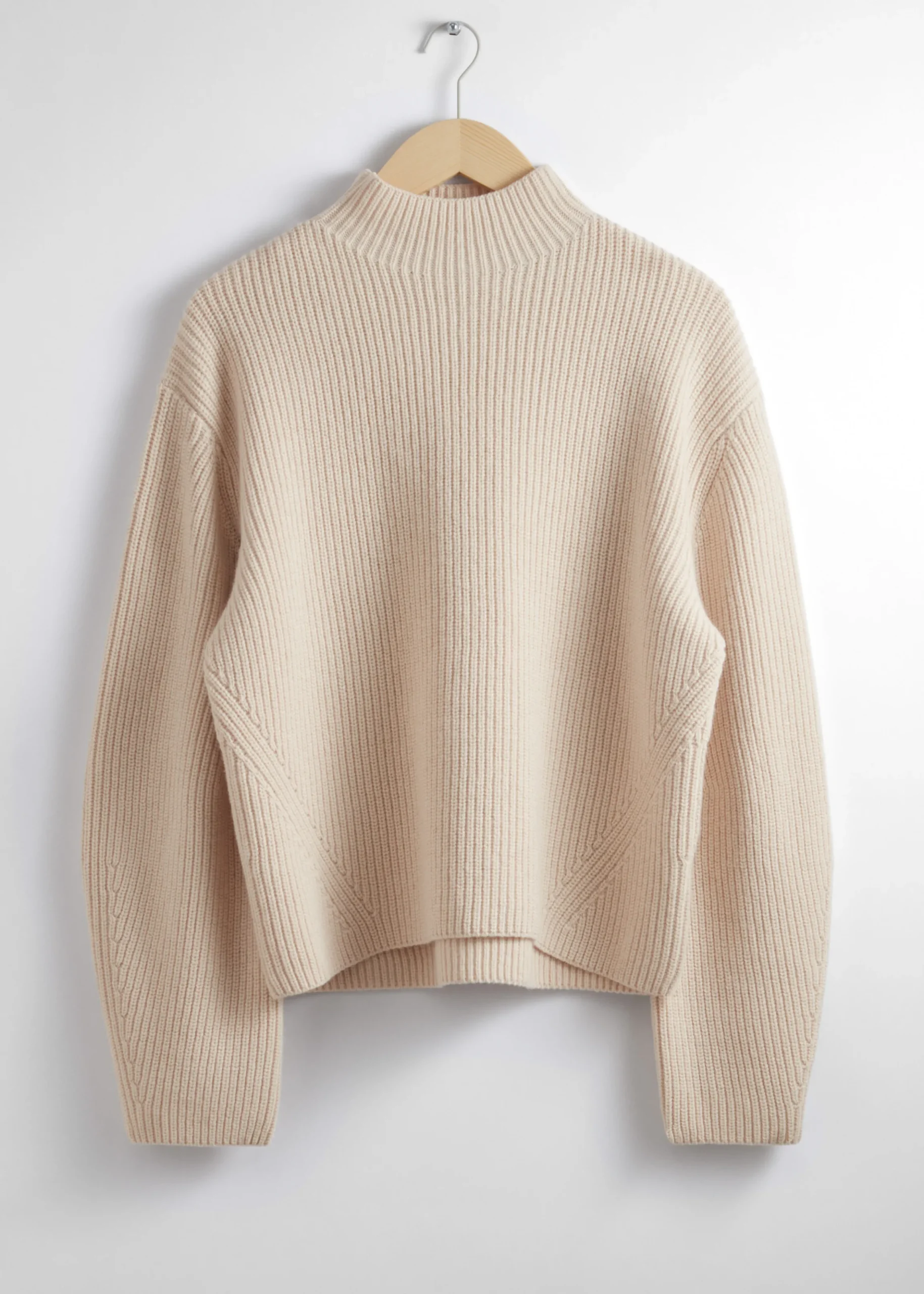 Pullover aus Merinowolle mit Stehkragen
