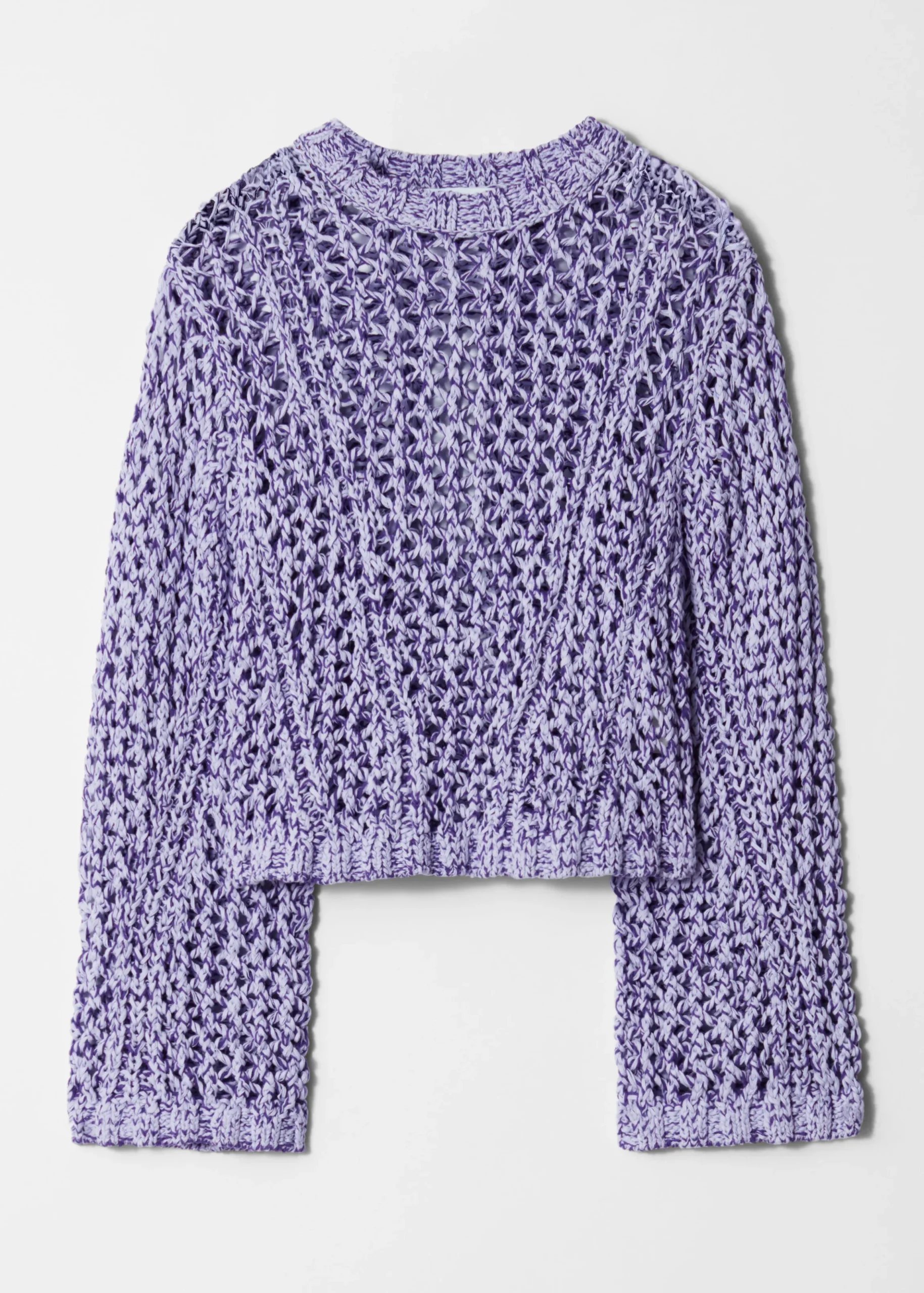 Pullover mit Lochstrickmuster