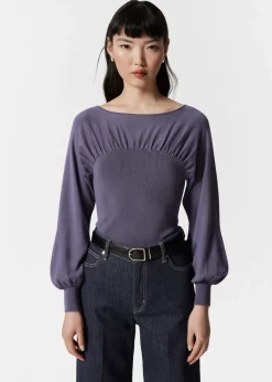 Pullover mit Raffungen