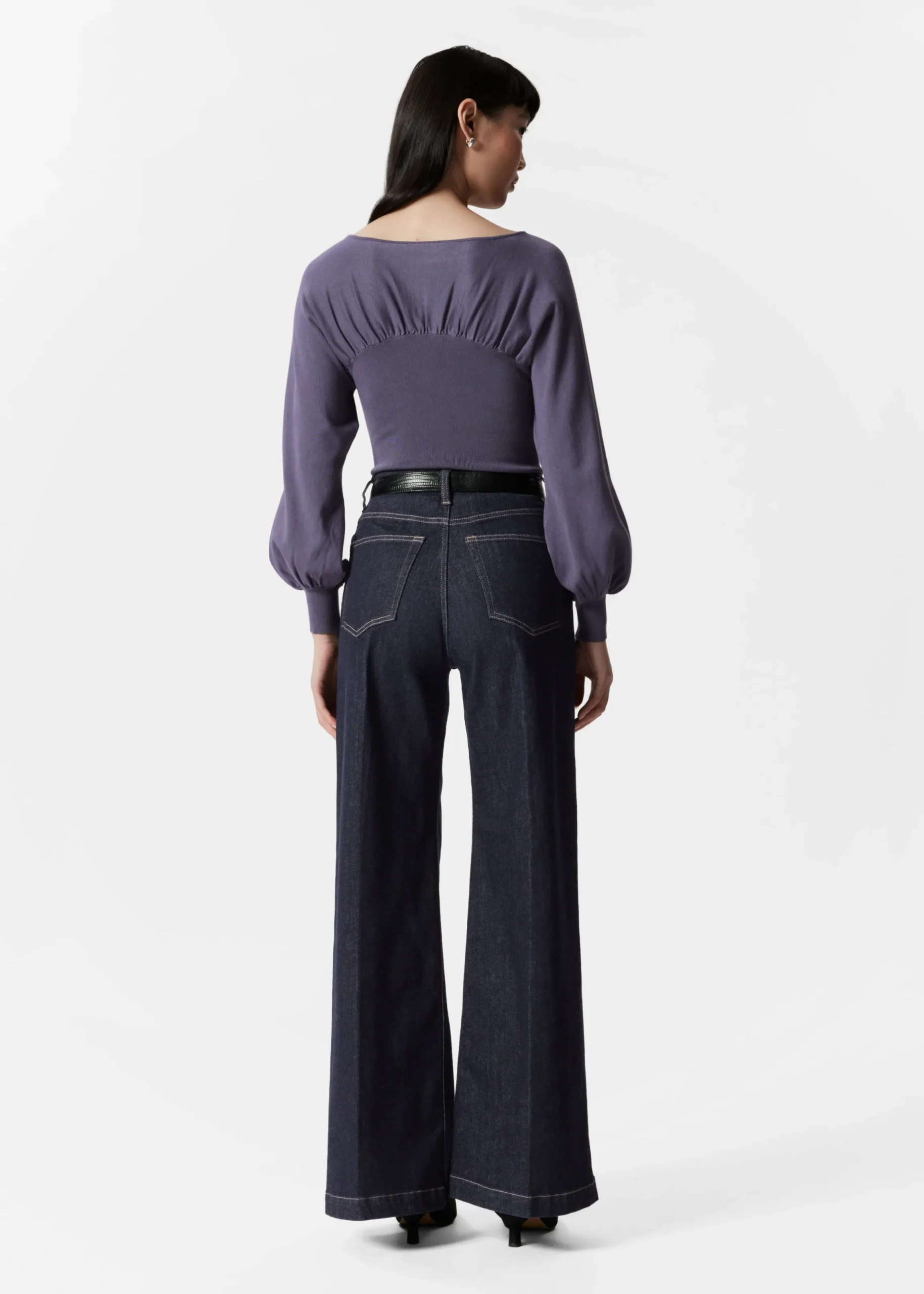 Pullover mit Raffungen