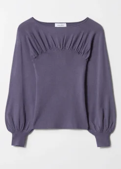 Pullover mit Raffungen