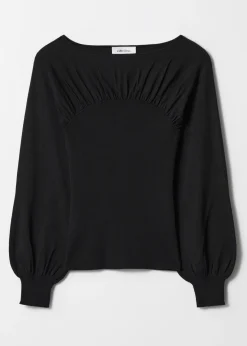 Pullover mit Raffungen