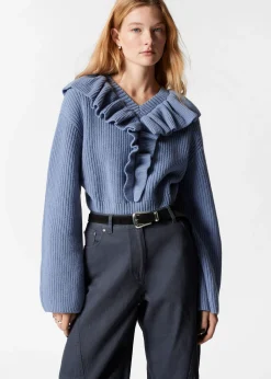 Pullover mit Rüschen