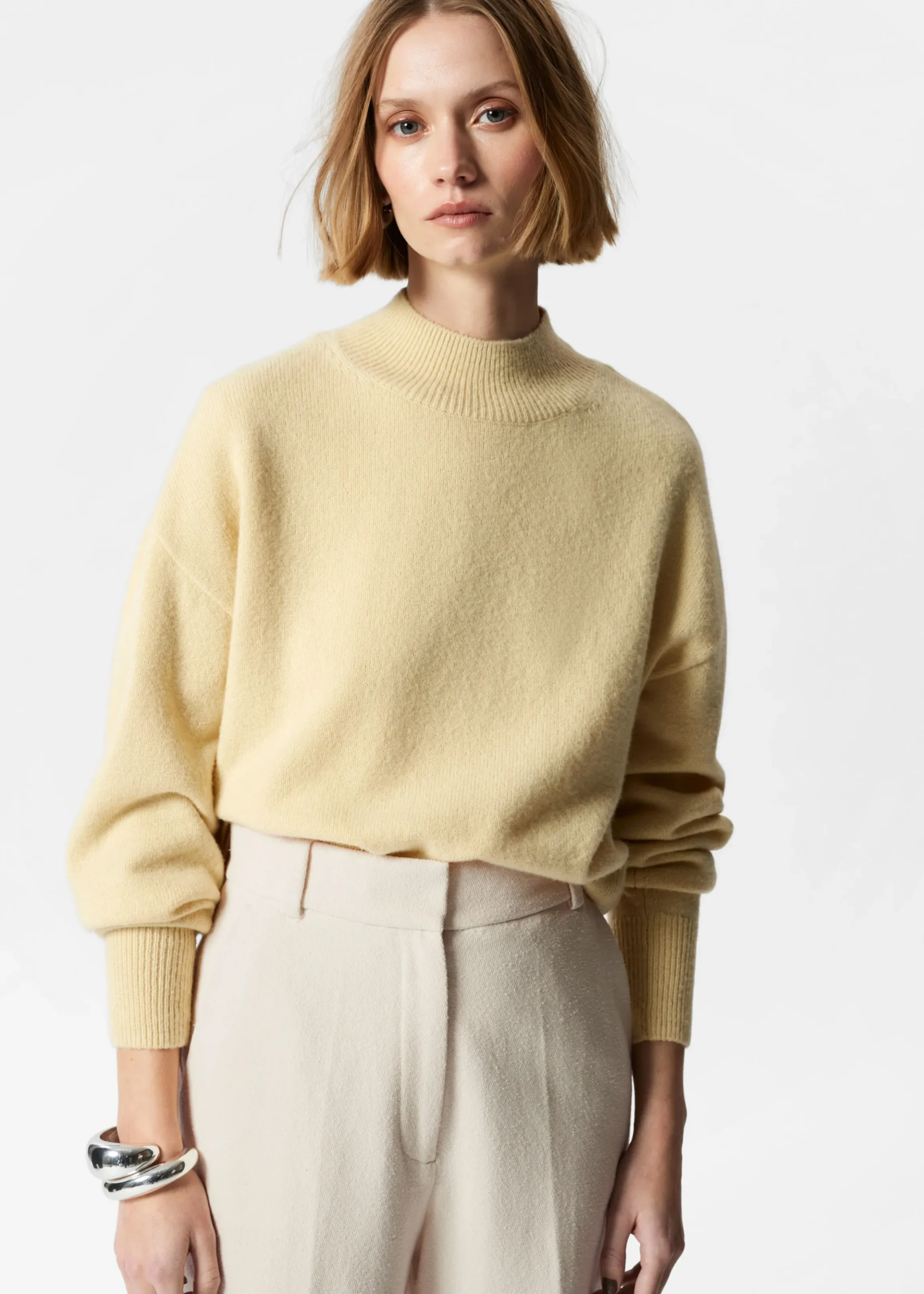 Pullover mit Stehkragen