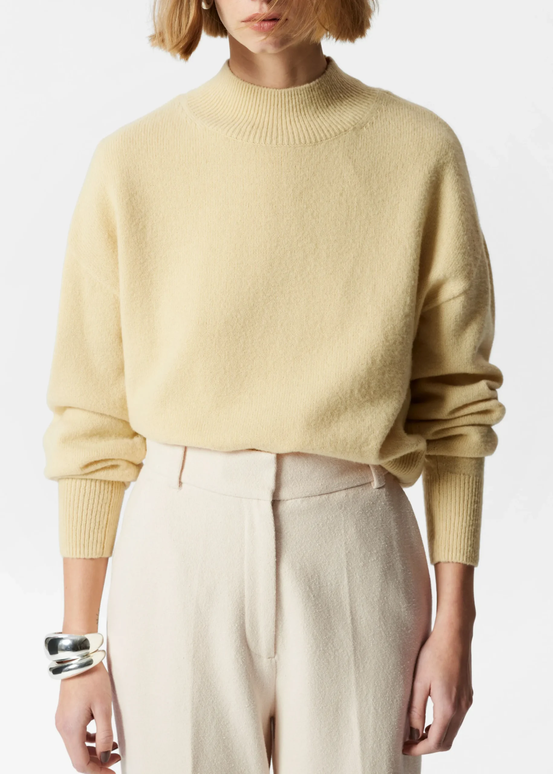 Pullover mit Stehkragen