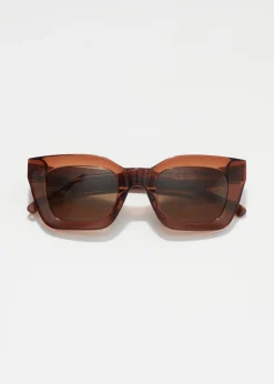 Rechteckige Sonnenbrille aus Acetat