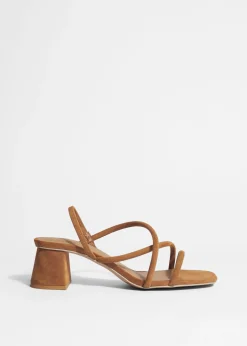 Riemchensandalen mit Blockabsatz
