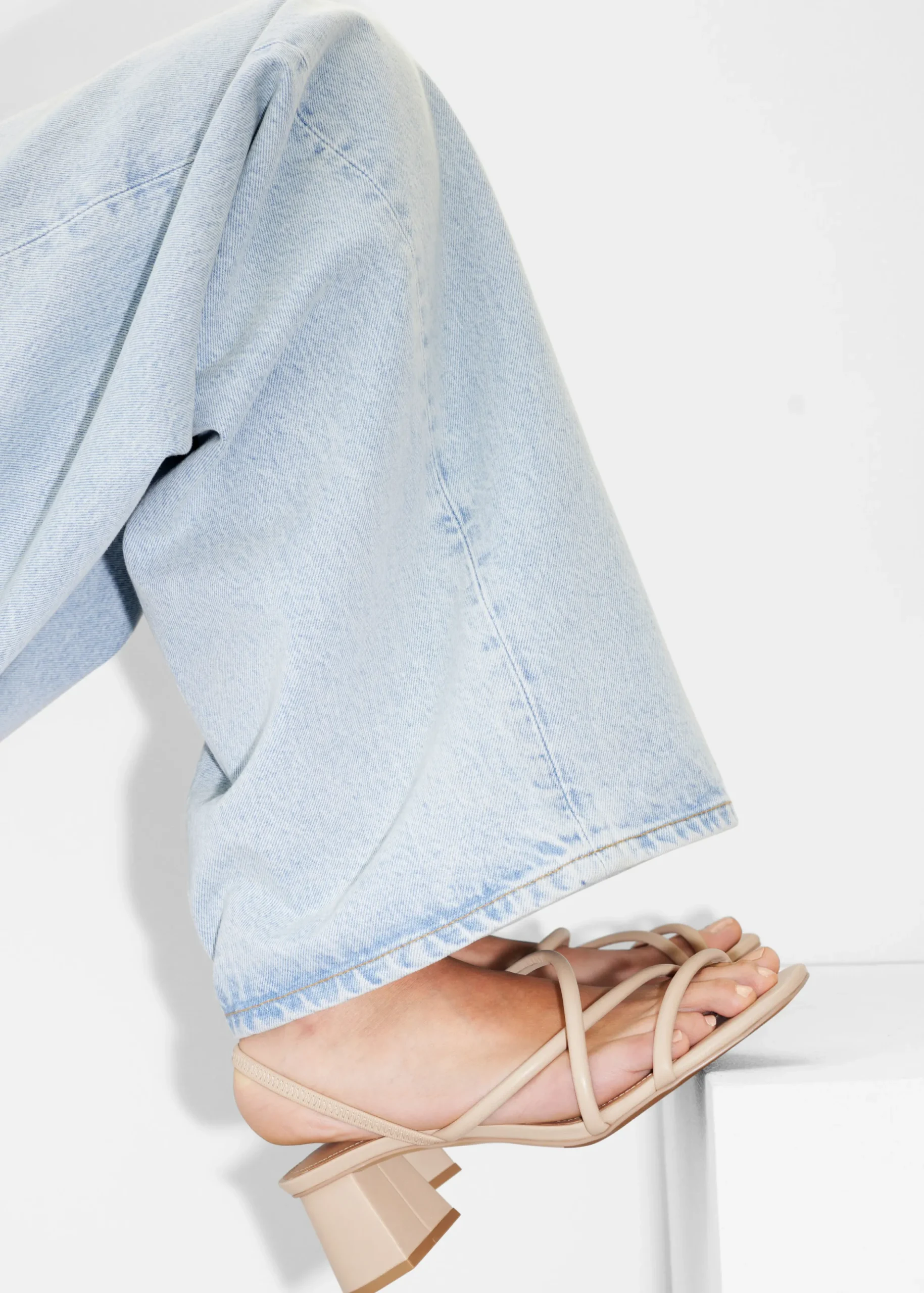 Riemchensandalen mit Blockabsatz