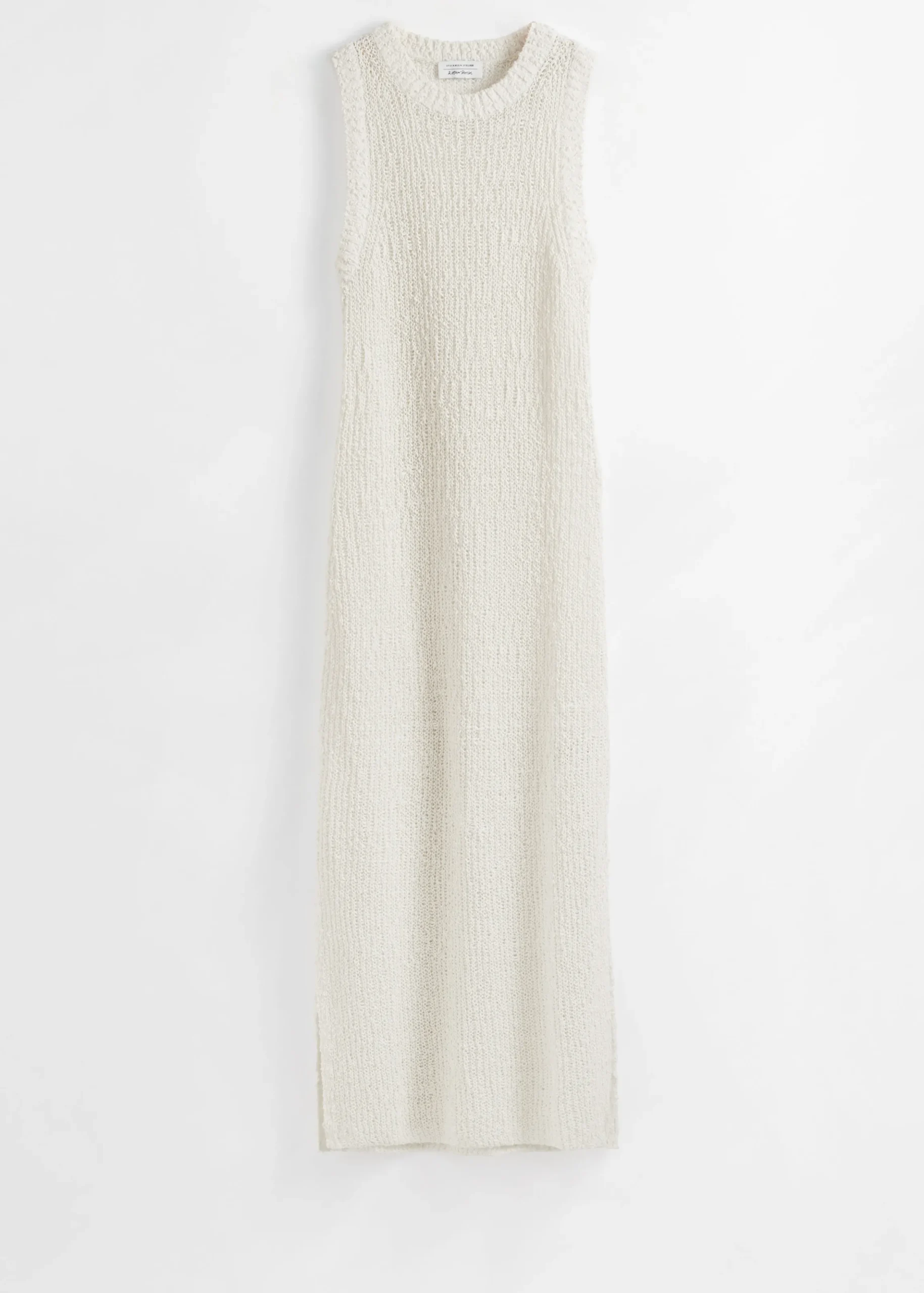 Ärmelloses Midikleid aus Seidenmischung