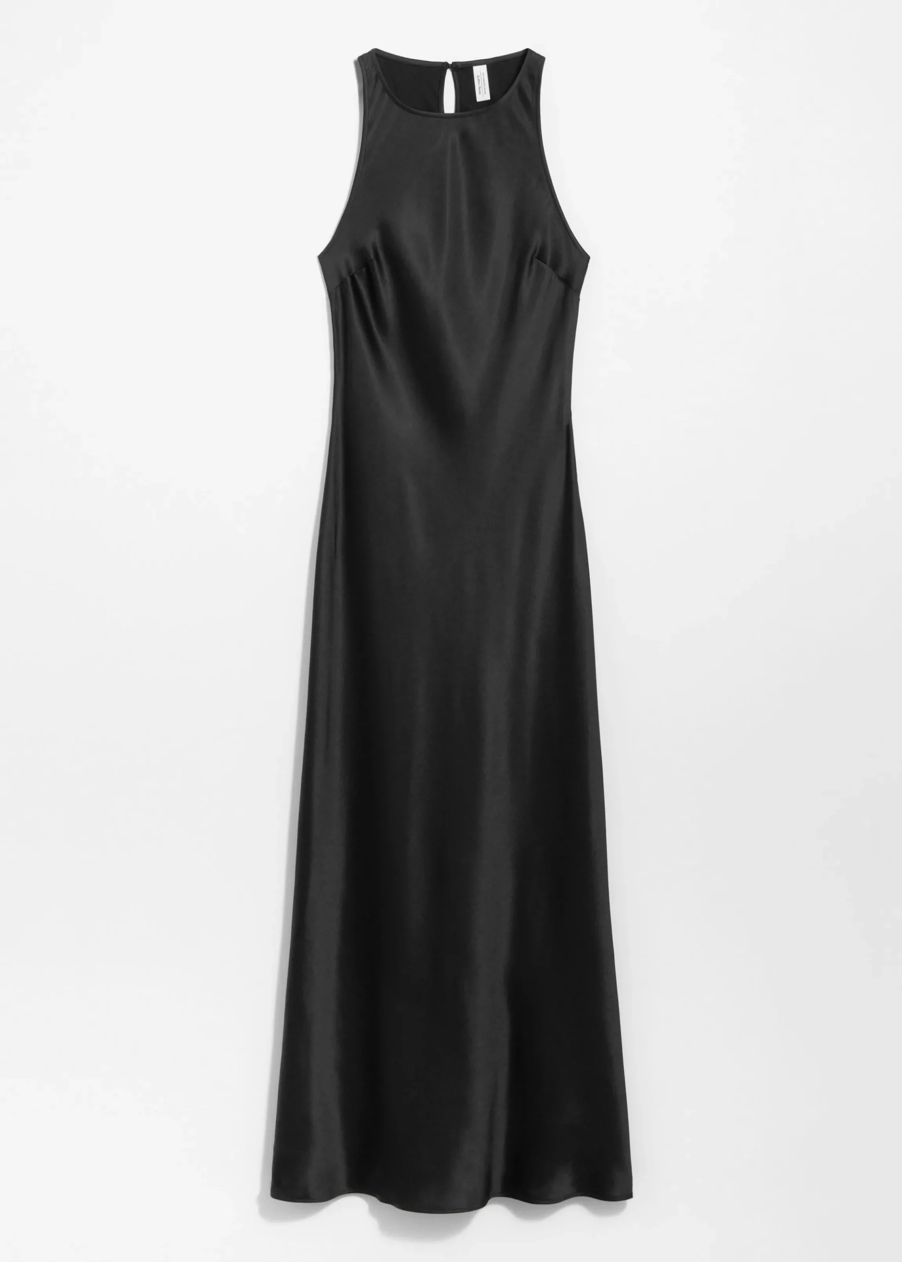 Ärmelloses Midikleid aus Satin
