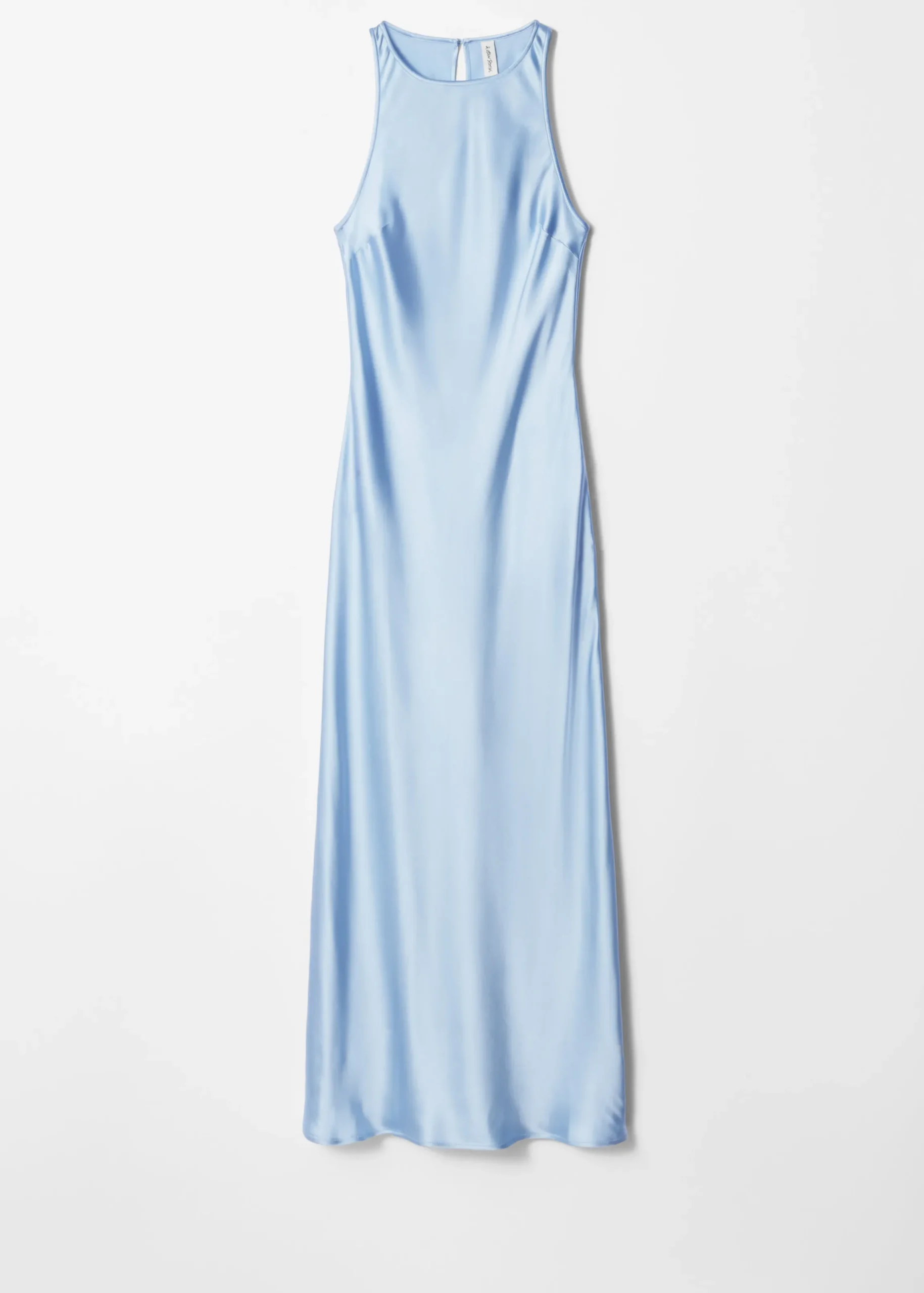 Ärmelloses Midikleid aus Satin