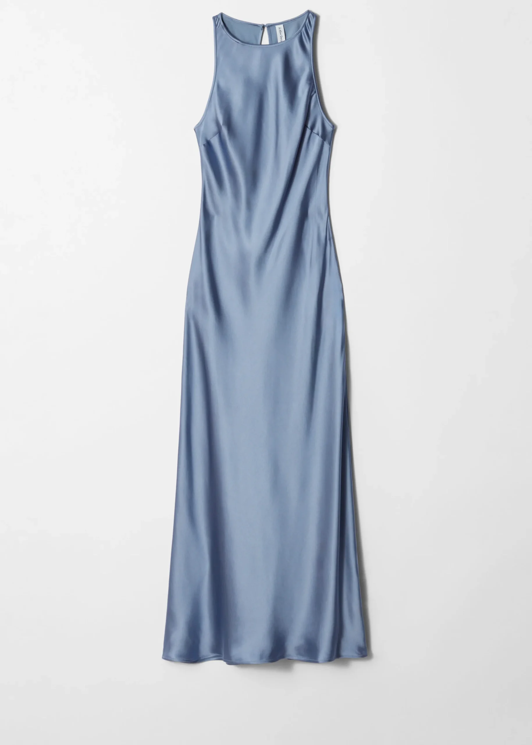 Ärmelloses Midikleid aus Satin