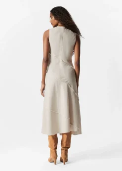 Ärmelloses Midikleid in A-Linie