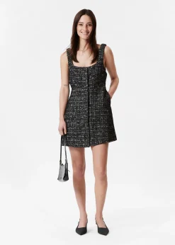 Ärmelloses Minikleid aus Tweed