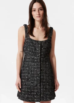 Ärmelloses Minikleid aus Tweed