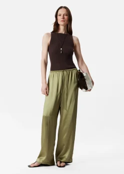 Satinhose mit Kordelzugbund