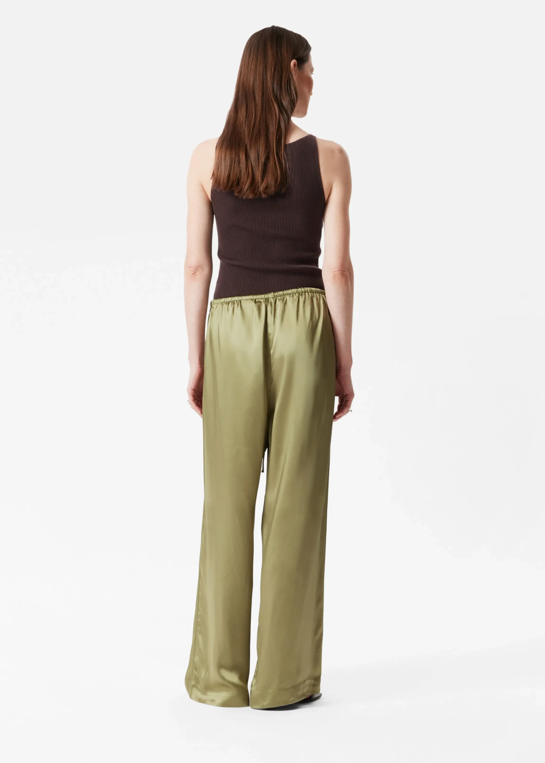 Satinhose mit Kordelzugbund